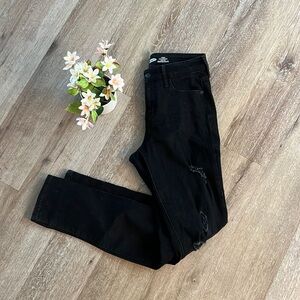 Old Navy Woman’s Black High Rise Straight Jeans Size 2